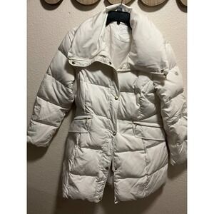Jessica Simpson Puffer Coat Down Fill Quilted Winter Warm White Women's